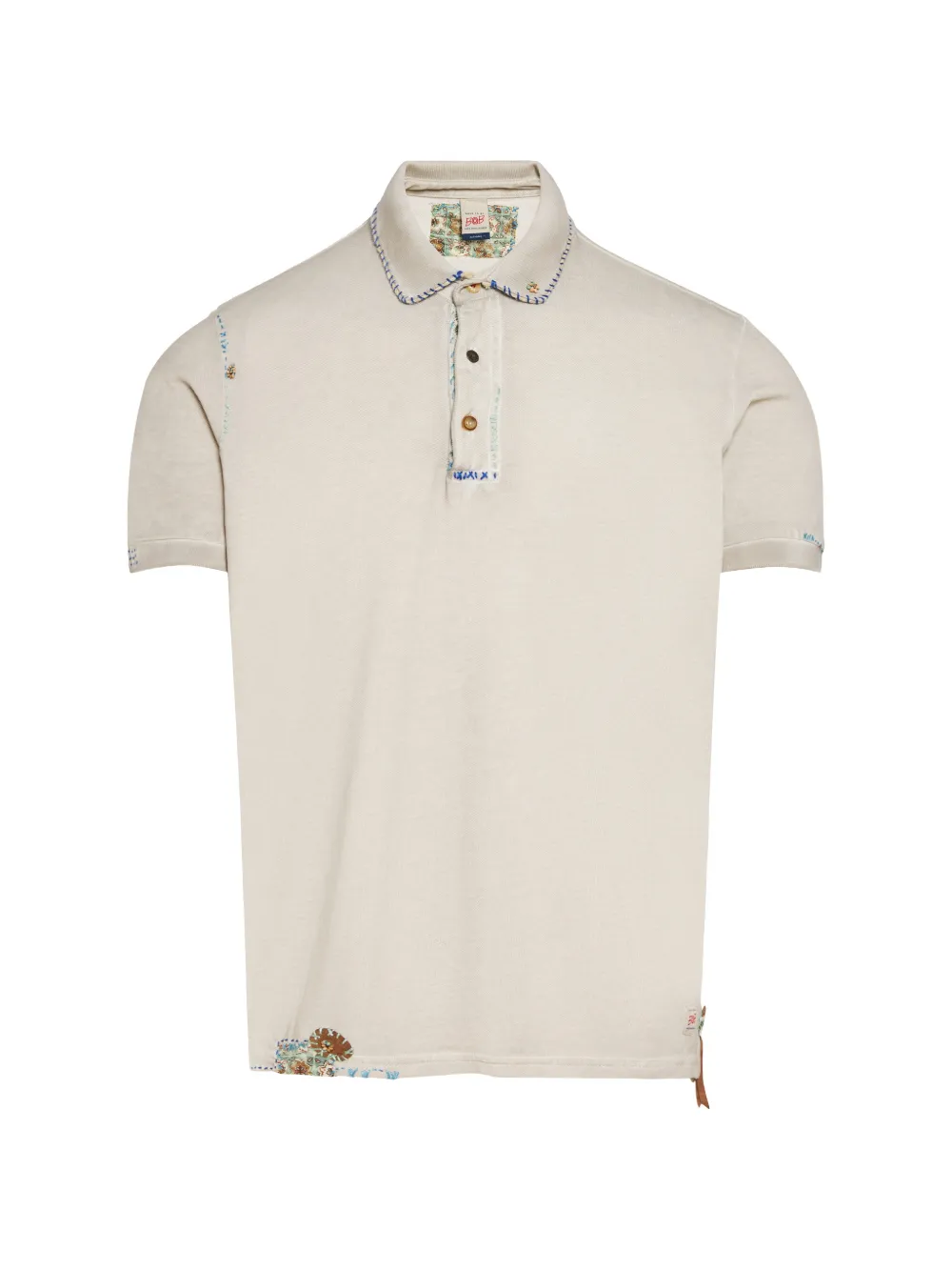 Bob Embroidered Piqué Polo Shirt In Multi