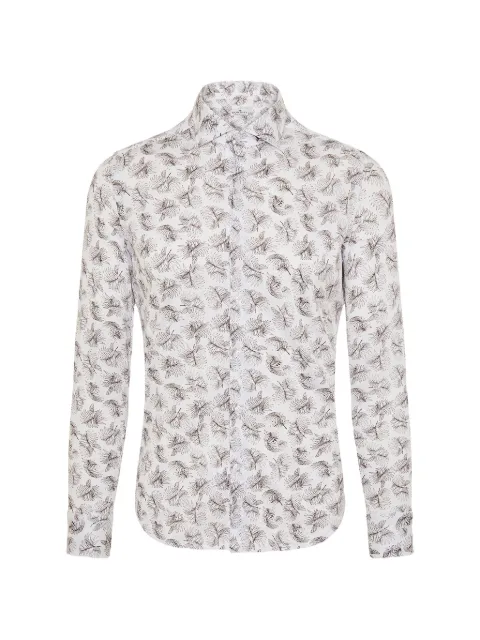 Sonrisa palm leaf-print long-sleeve shirt