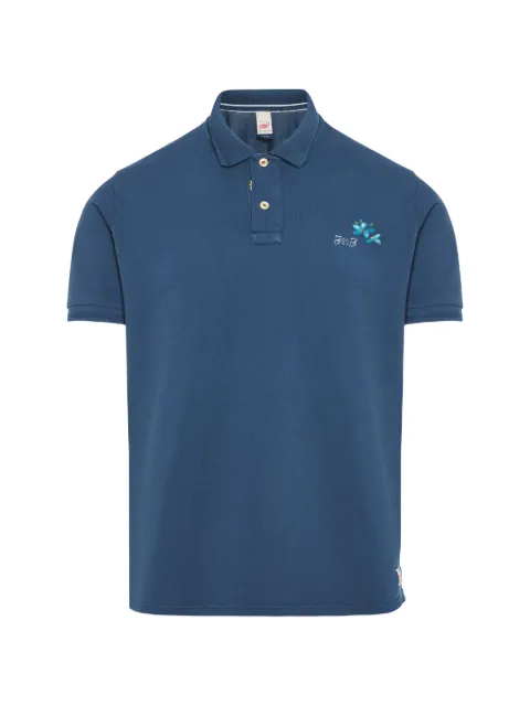 BOB logo-print piqué polo shirt