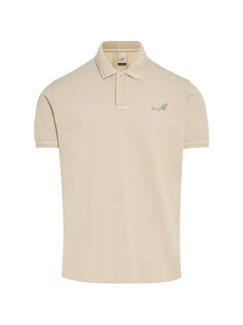 BOB logo-print piqué polo shirt