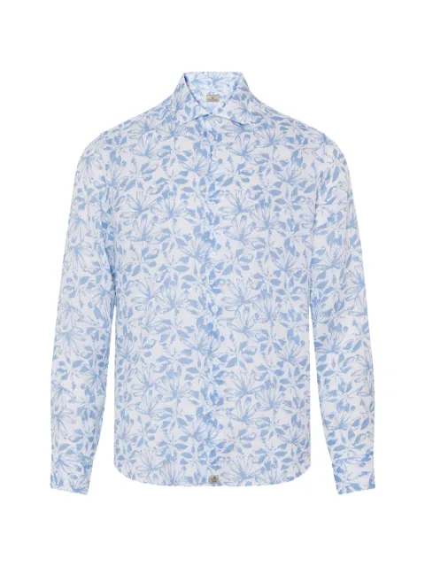 Sonrisa leaf-print long-sleeve shirt