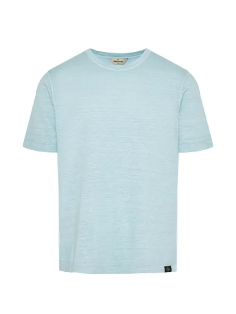 Gran Sasso slub-texture side-slit T-shirt