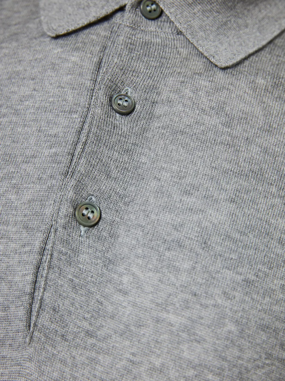Gran Sasso Gebreid poloshirt Grijs