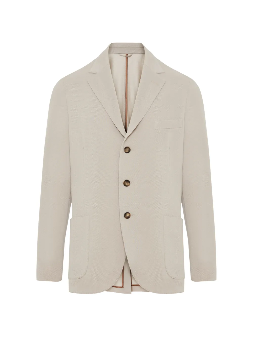 Enrico Mandelli single-breasted notch-lapel blazer - Toni neutri