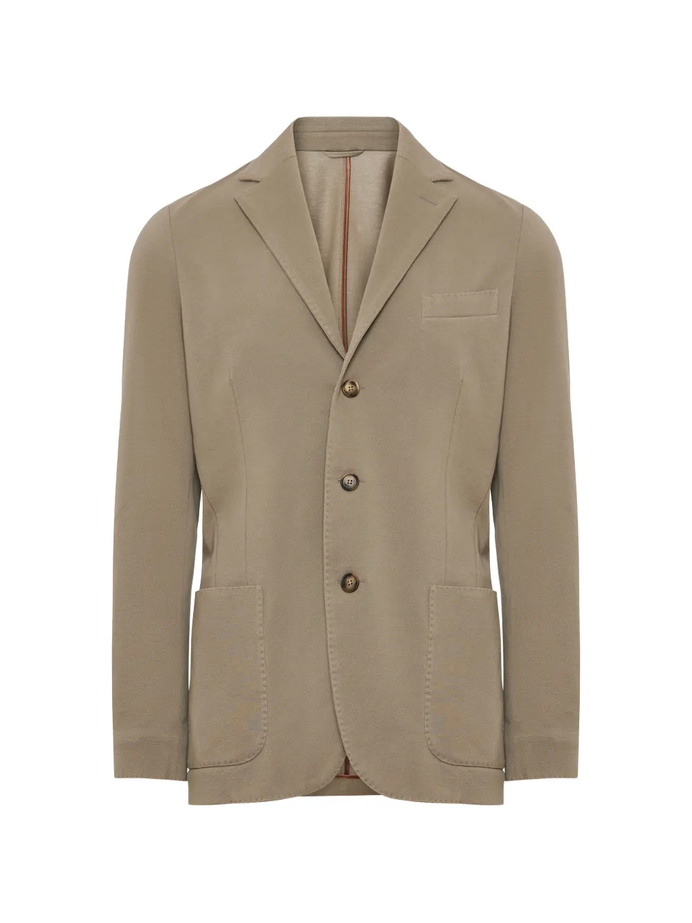 Enrico Mandelli notched-lapel single-breasted blazer - Toni neutri