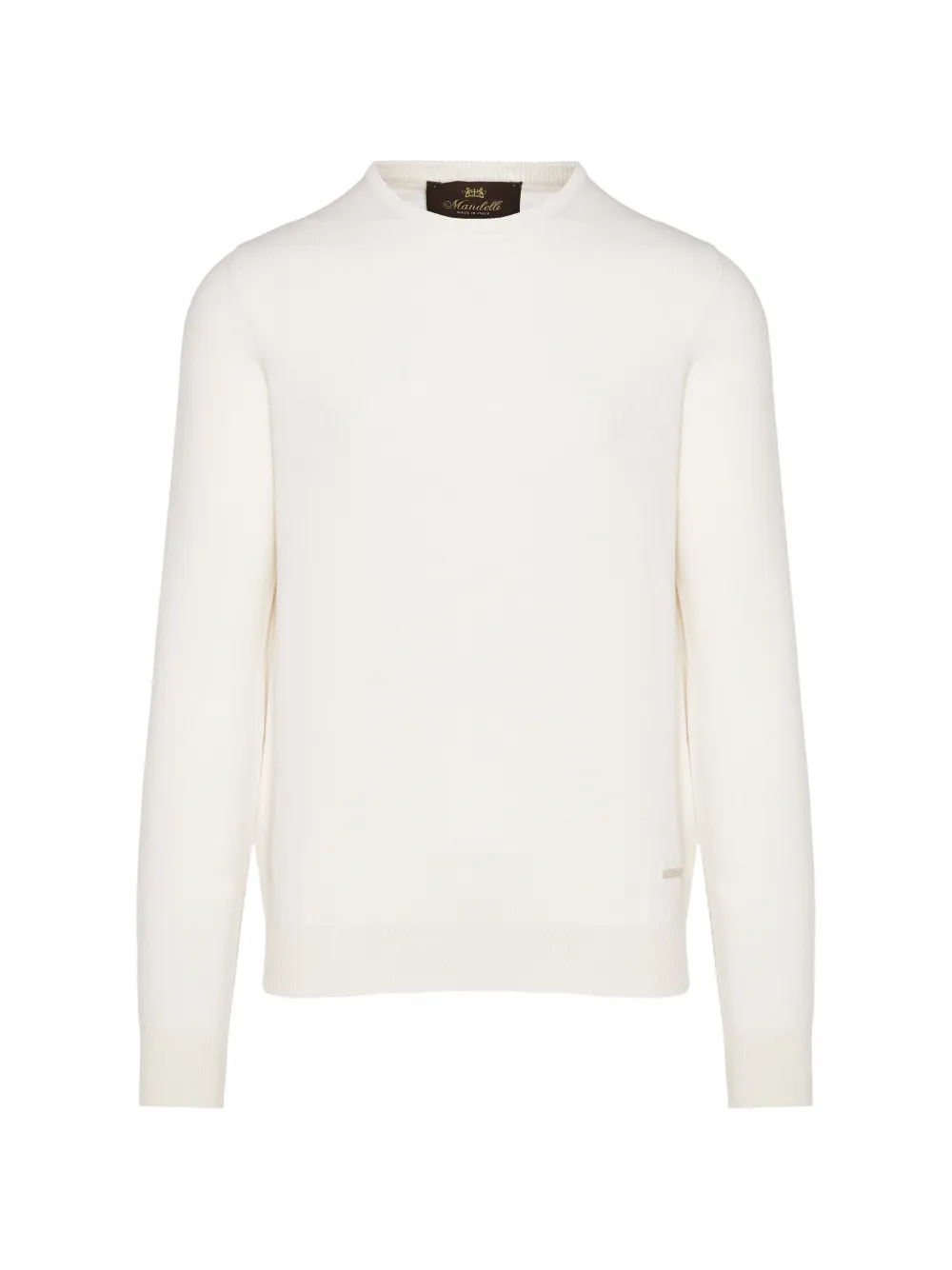 Enrico Mandelli logo-plaque sweater - Neutrals