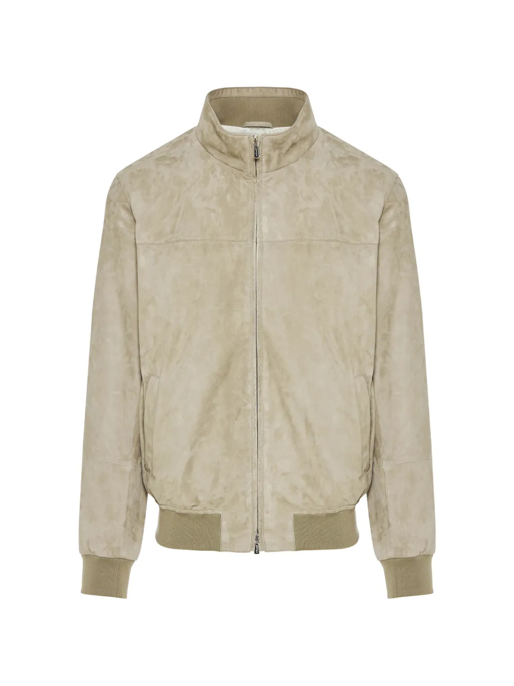 Enrico Mandelli suede-finish zip-up jacket - Toni neutri