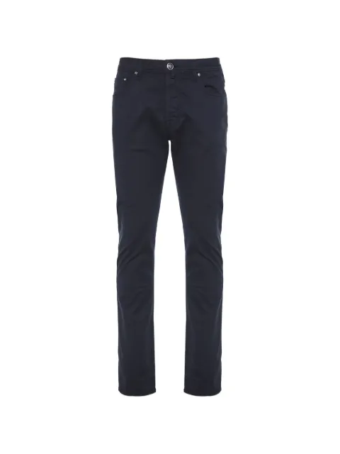 Jacob Cohën Bard logo-patch trousers