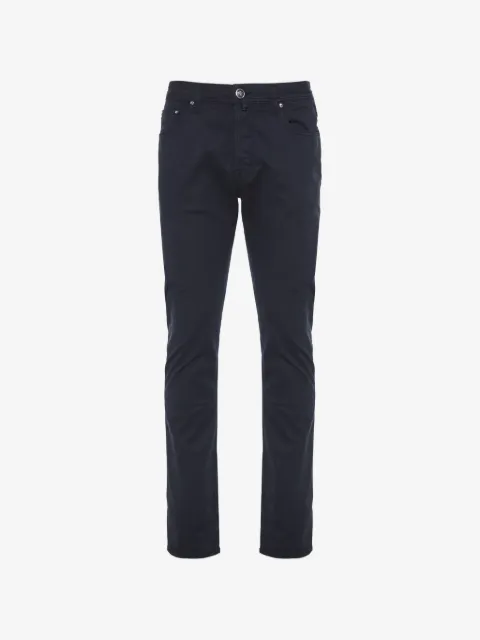 Jacob Cohën Bard logo-patch trousers