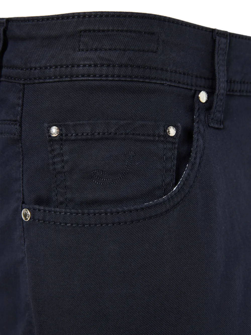 Jacob Cohën Bard broek met logopatch Blauw
