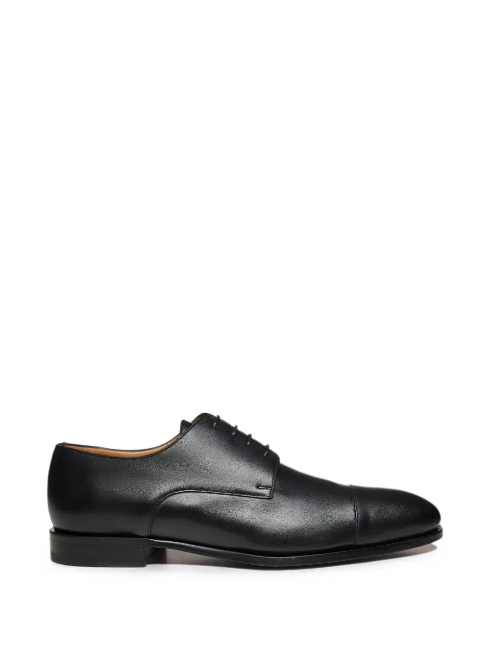 Amedeo Testoni cap-toe lace-up derby shoes - Schwarz