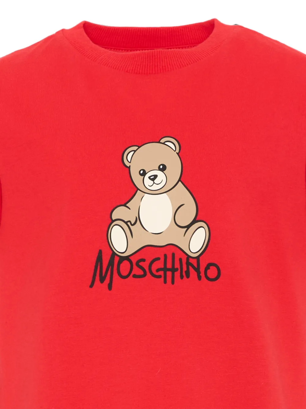 Moschino Kids T-shirt met teddybeerprint Rood