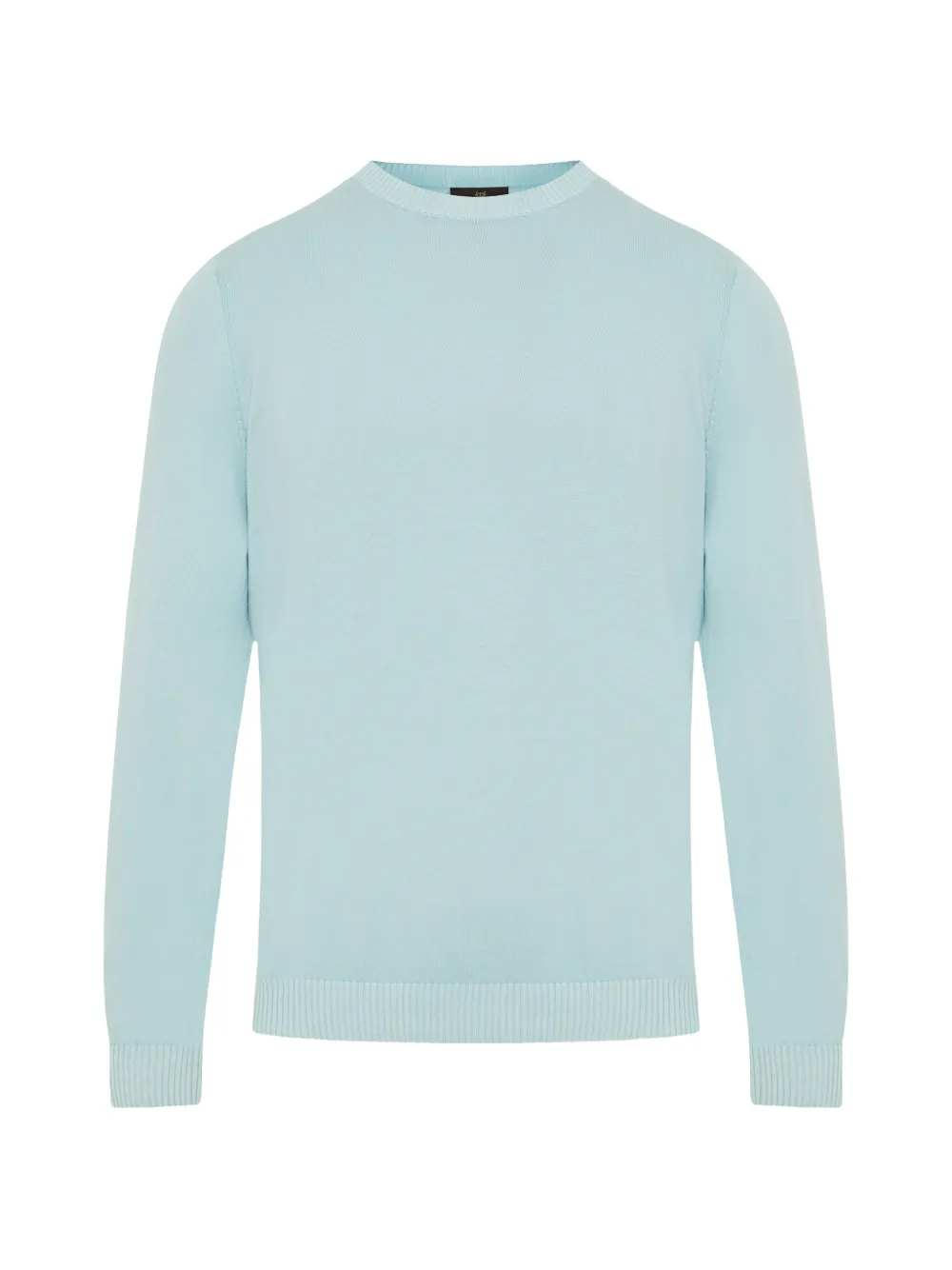 Enrico Mandelli crew-neck ribbed-trim sweater - Blue