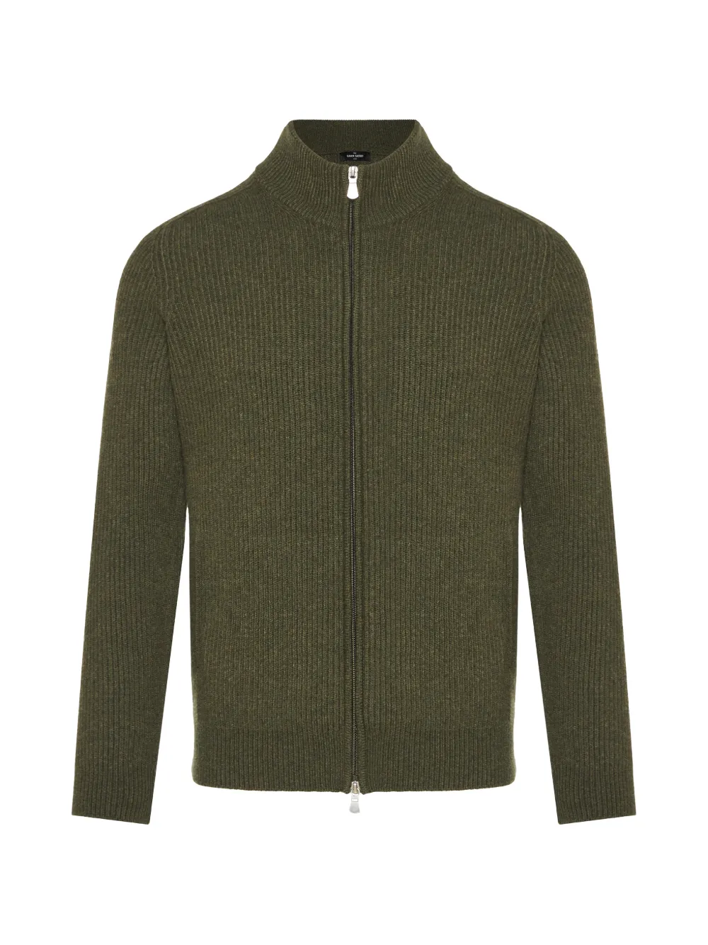 Gran Sasso ribbed-knit zip-up sweater - Green