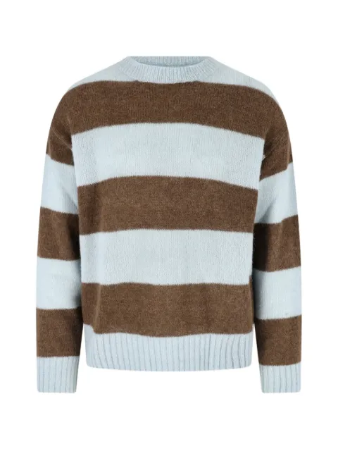 Closed striped alpaca-blend sweater