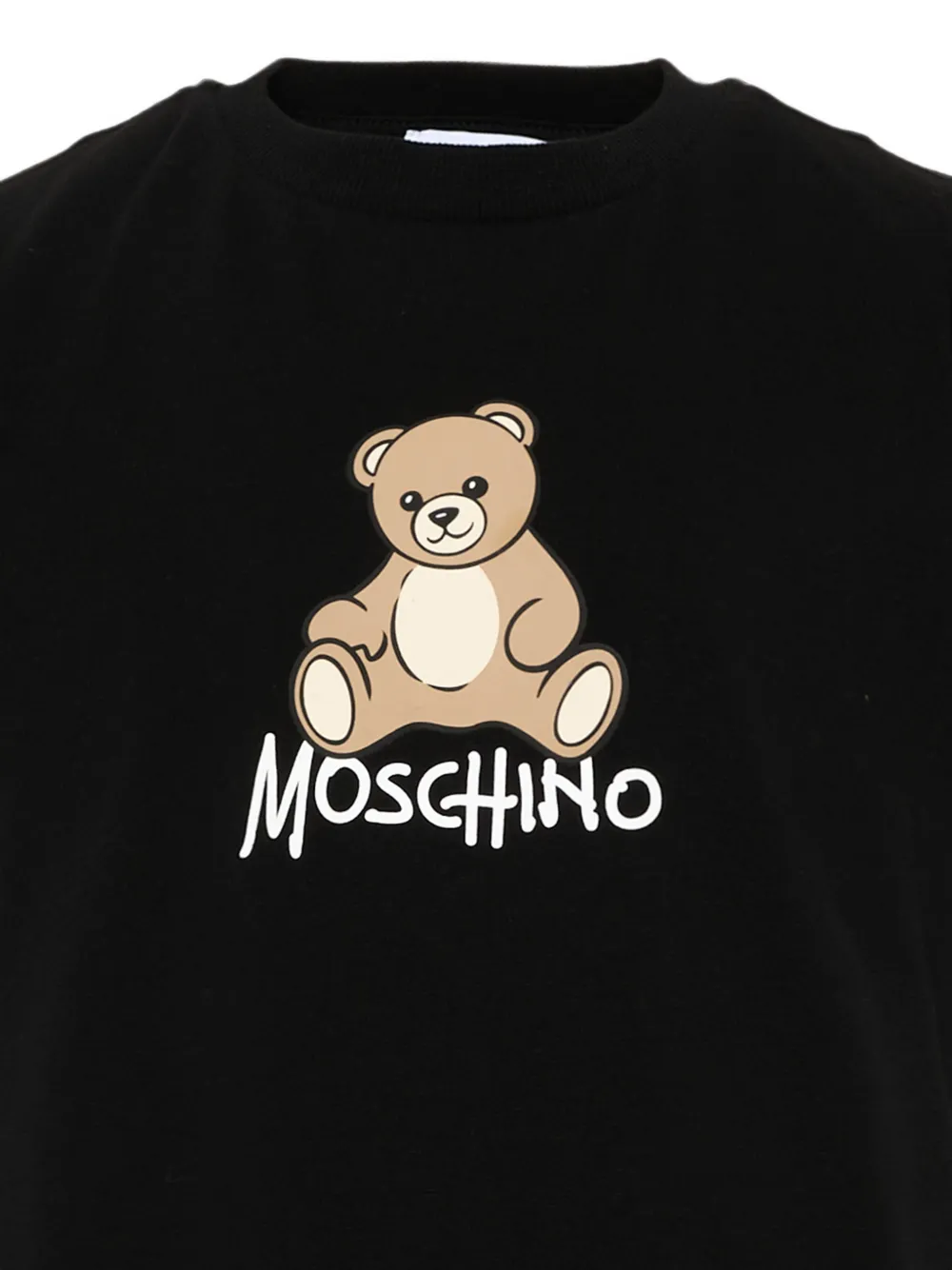 Moschino Kids T-shirt met logoprint Zwart