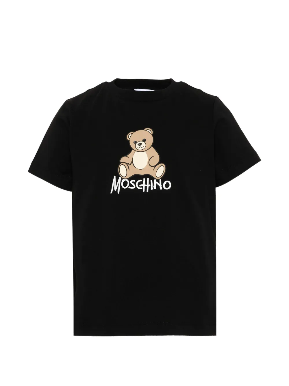 Moschino Kids teddy bear logo-print T-shirt - Nero