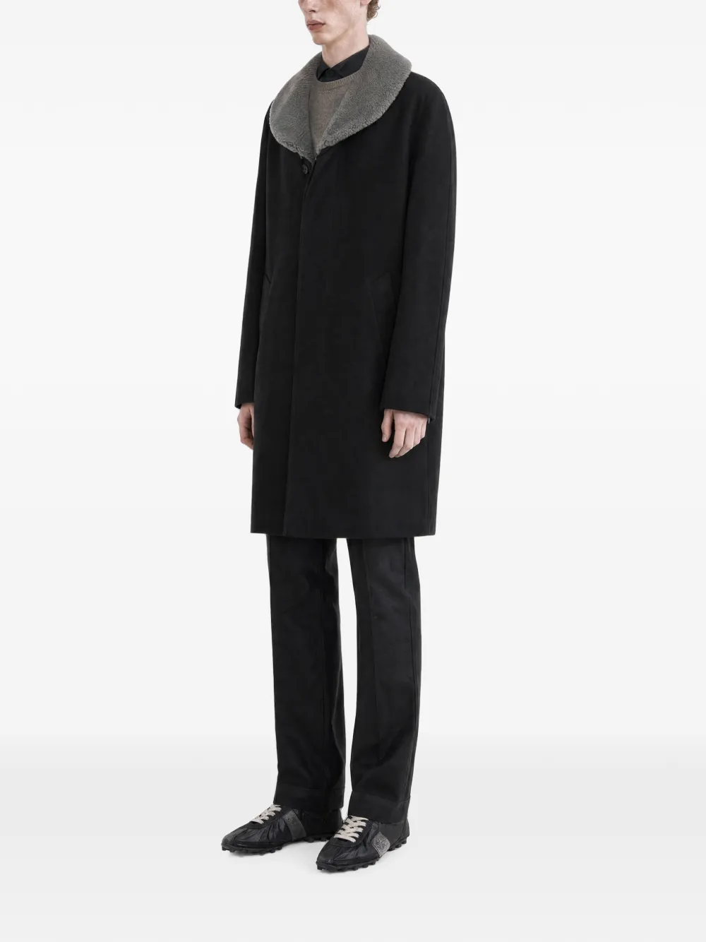 Maison Margiela Leren jas Zwart