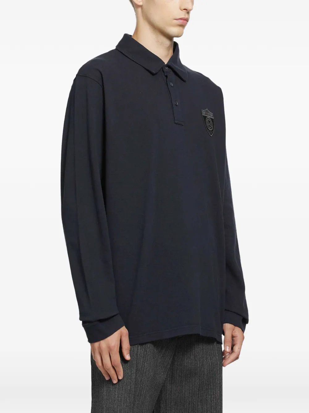 MM6 Maison Margiela Poloshirt met logopatch Blauw