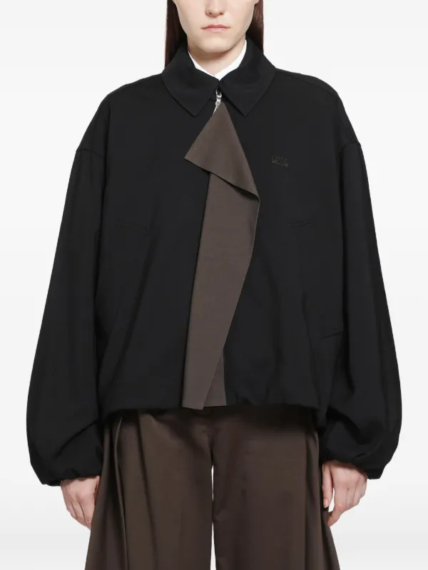 Loewe Jacket in Viscose and Wool Blend in Black