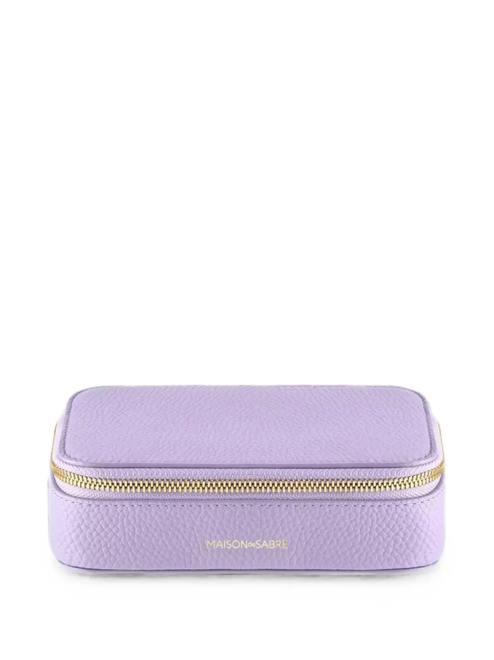 MAISON de SABRÉ full-grain leather jewellery case - Purple