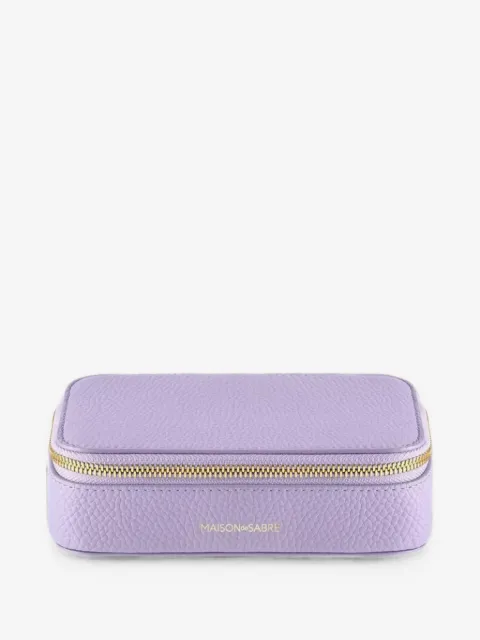 MAISON de SABRÉ full-grain leather jewellery case