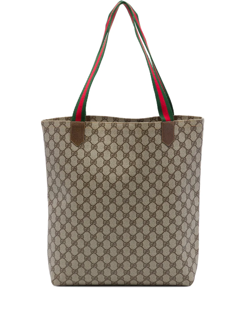 Gucci Pre-Owned 20th Century GG Supreme Web Tote Bag - Nude