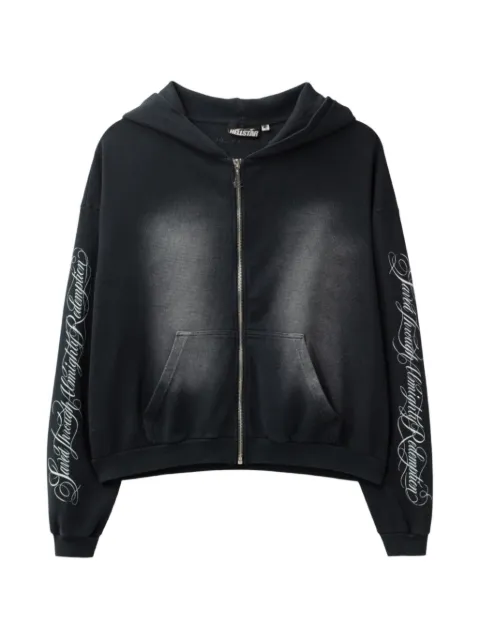HELLSTAR stud-embellished graphic-print hoodie