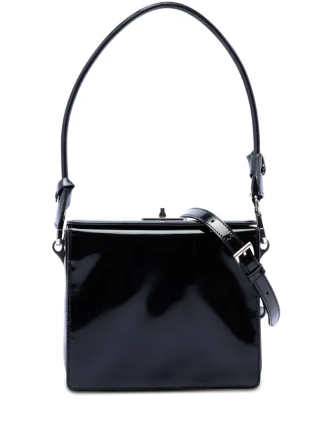 Prada Pre-Owned 2020-2026 Patent Leather Turnlock satchel