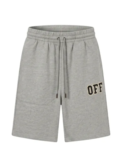 Off-White logo-patch drawstring-waist shorts