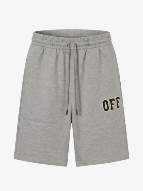 Off-White logo-patch drawstring-waist shorts