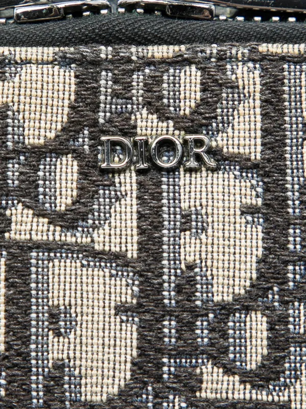 Christian Dior Pre-Owned 2020 Oblique Canvas Zipped Pouch With