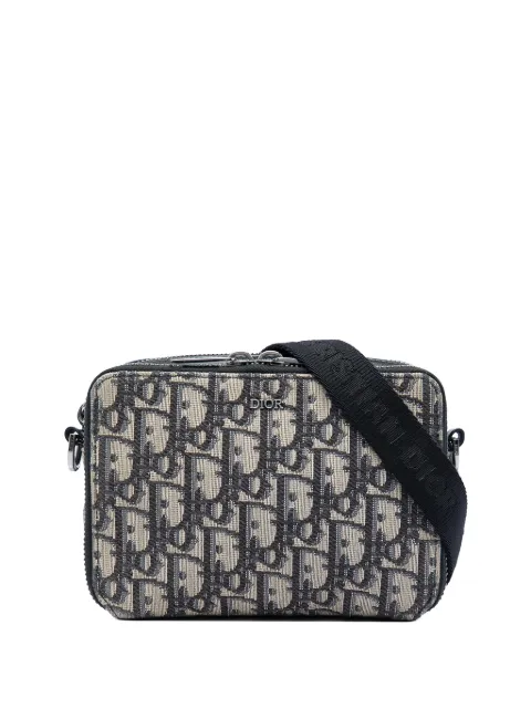 Christian Dior Pre-Owned 2020 Oblique Canvas Zipped Pouch with Strap crossbody bag