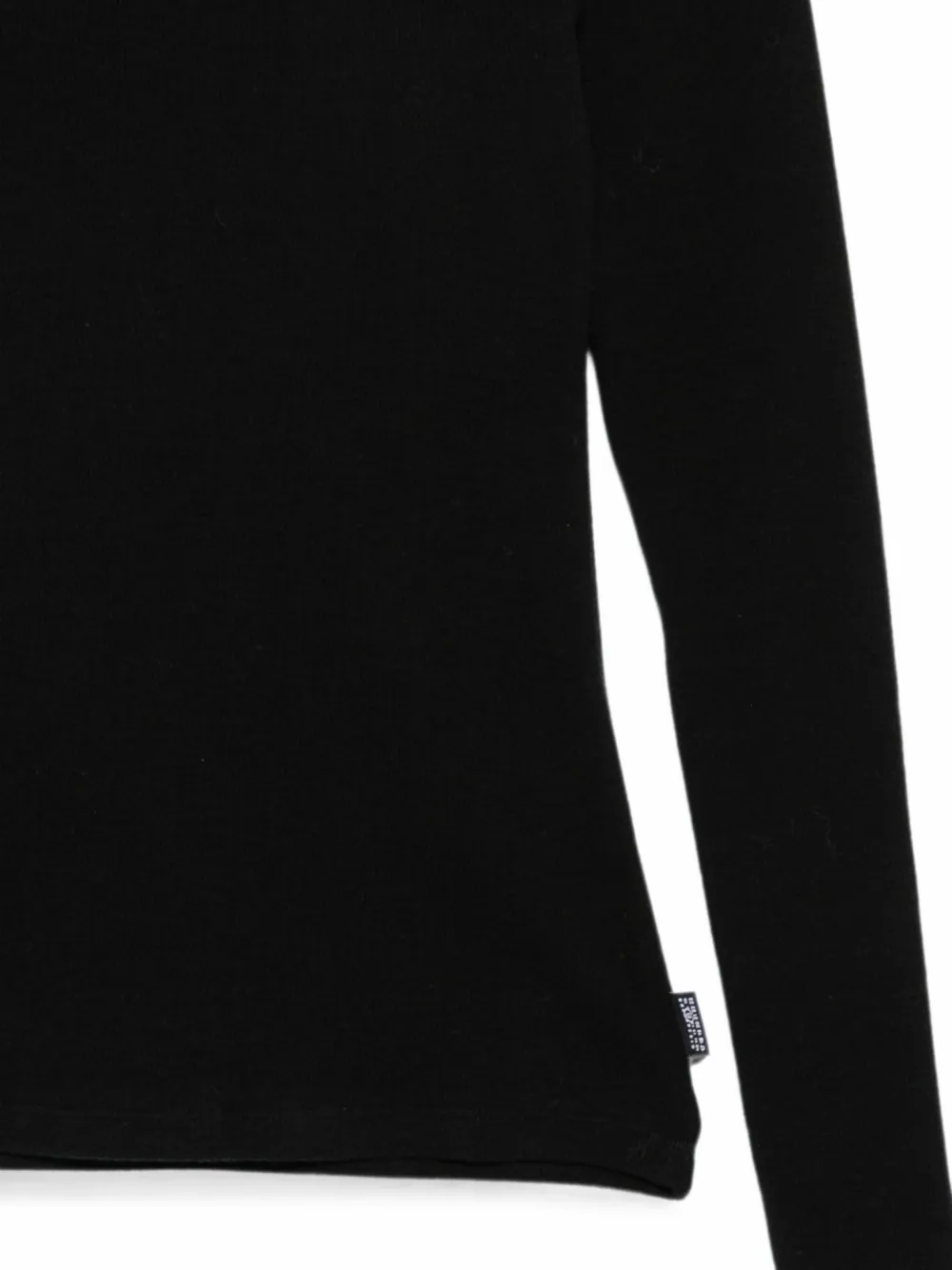 MM6 Maison Margiela Ribgebreide top Zwart