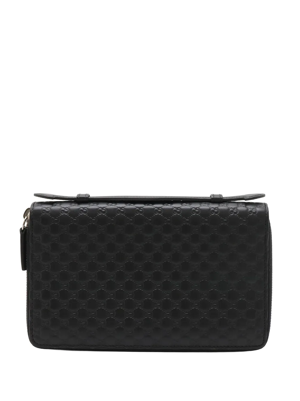 Gucci Pre-Owned Portafoglio Microguccissima con zip a giro 2000-2015 - Nero