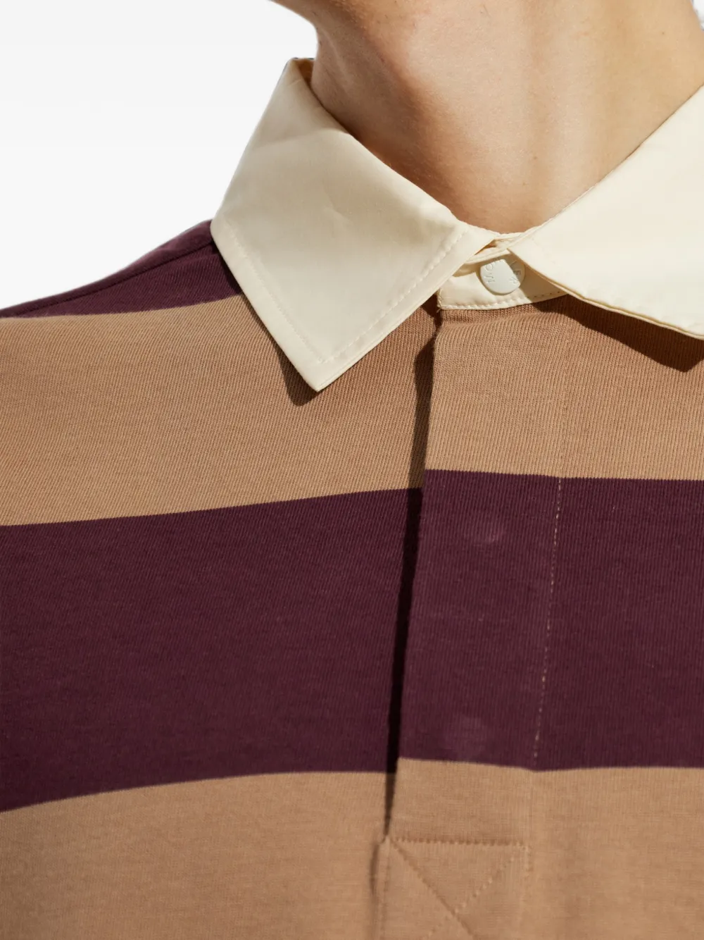 Moncler Gestreept poloshirt Beige
