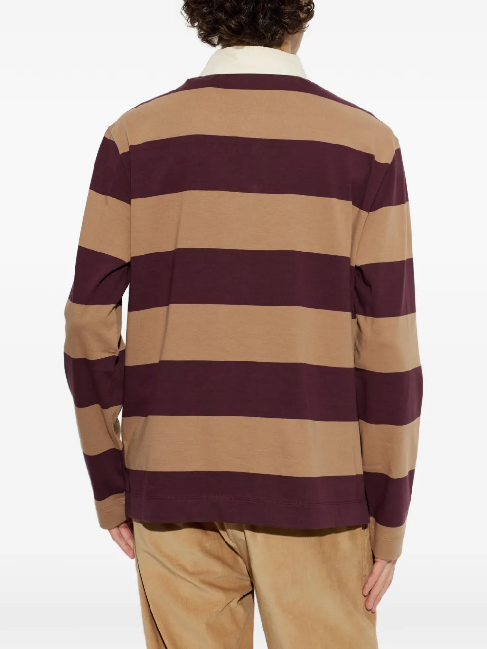 Moncler Gestreept poloshirt Beige