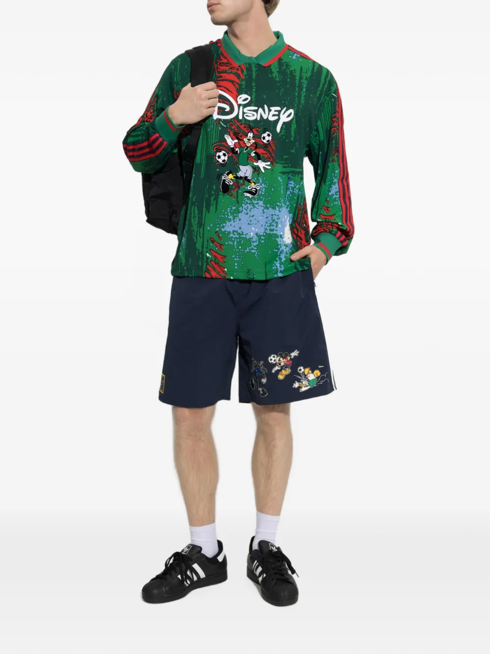 adidas x Disney x Brain Dead graphic-print T-shirt Groen