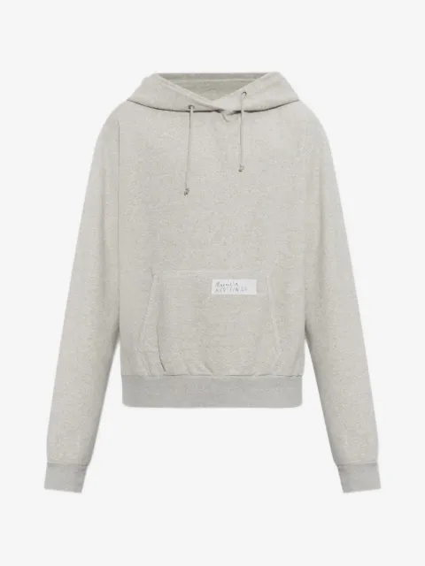Maison Margiela sudadera con capucha con cordones y motivo de pájaros
