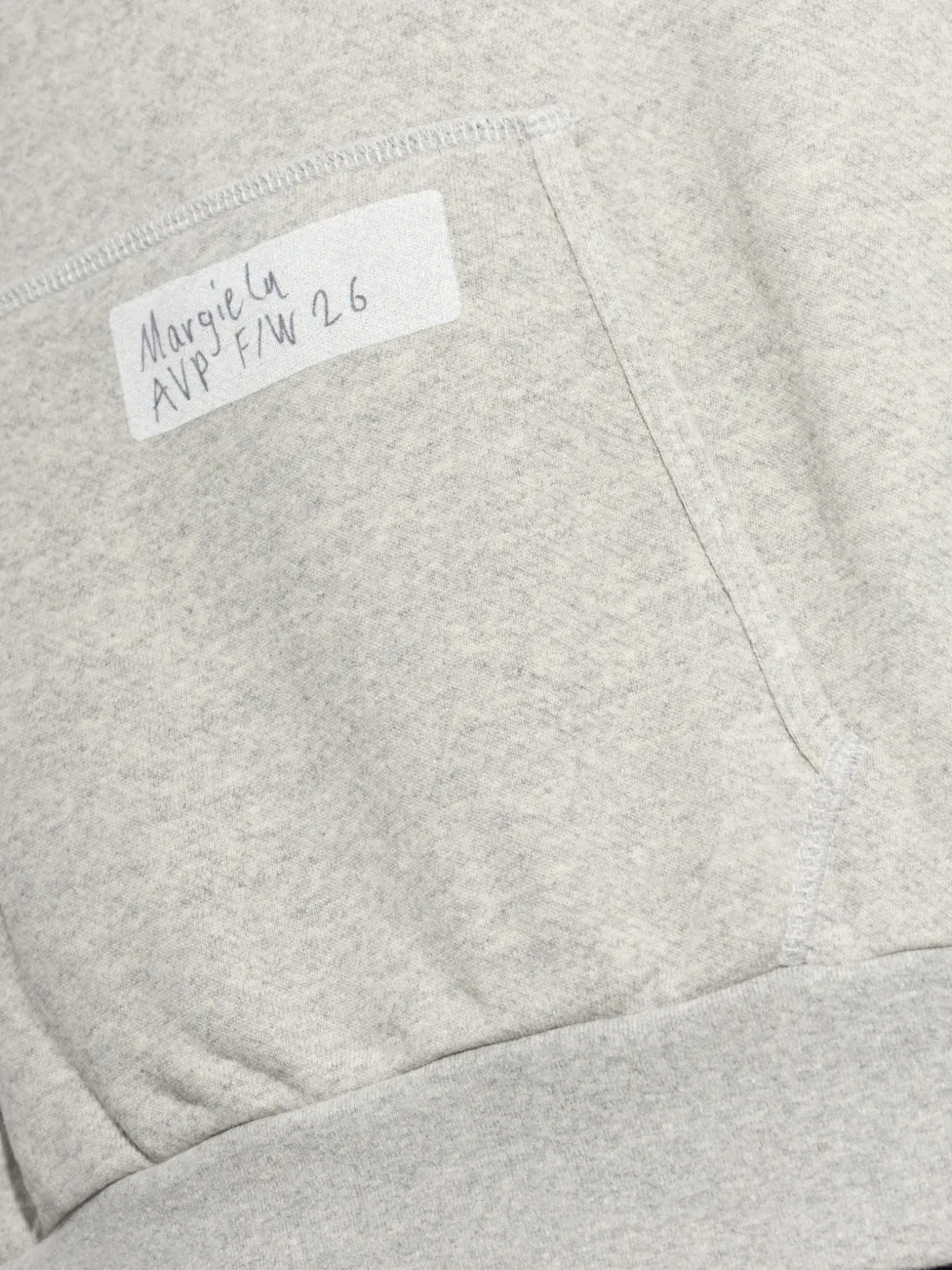 Maison Margiela Hoodie met trekkoord en vogelprint Grijs