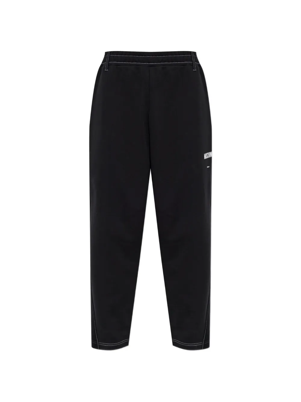 Moschino contrast-stitch track pants - Schwarz