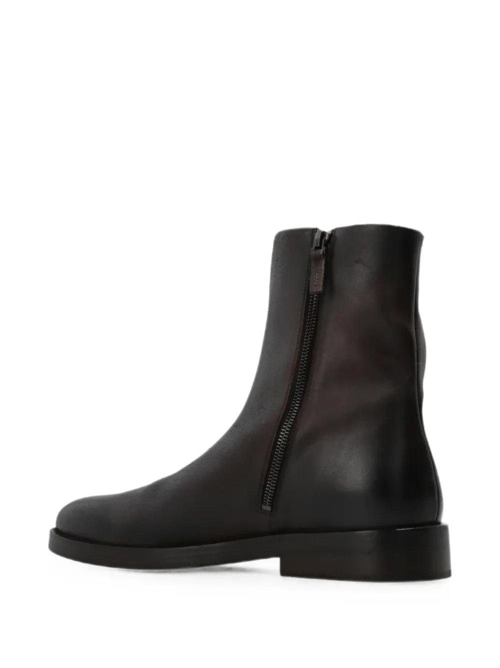 Marsèll zip-fastening leather ankle boots Bruin
