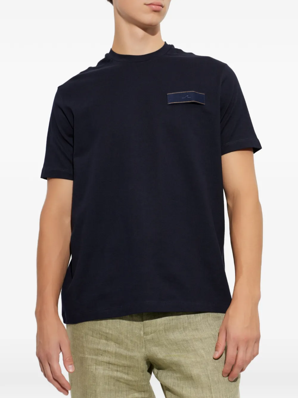 Paul & Shark T-shirt met logopatch Blauw