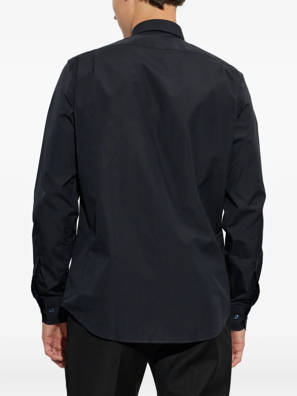 Paul & Shark Soffio spread-collar long-sleeve shirt Blauw