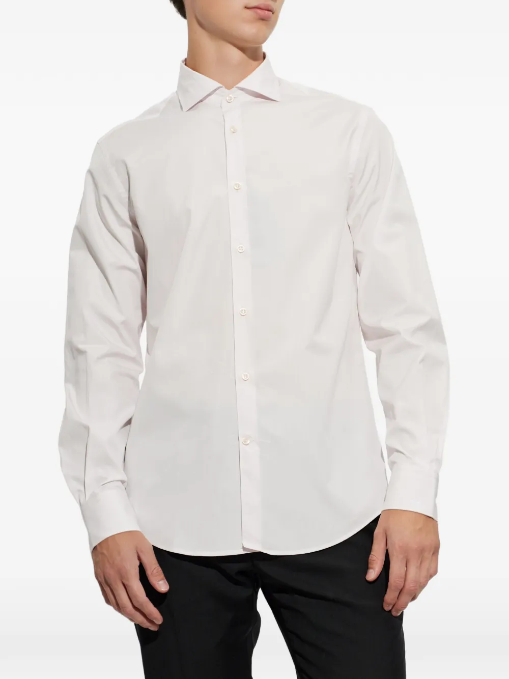 Paul & Shark long-sleeve button-up shirt Roze