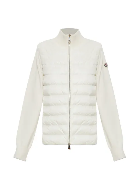Moncler cárdigan capitonado con capucha