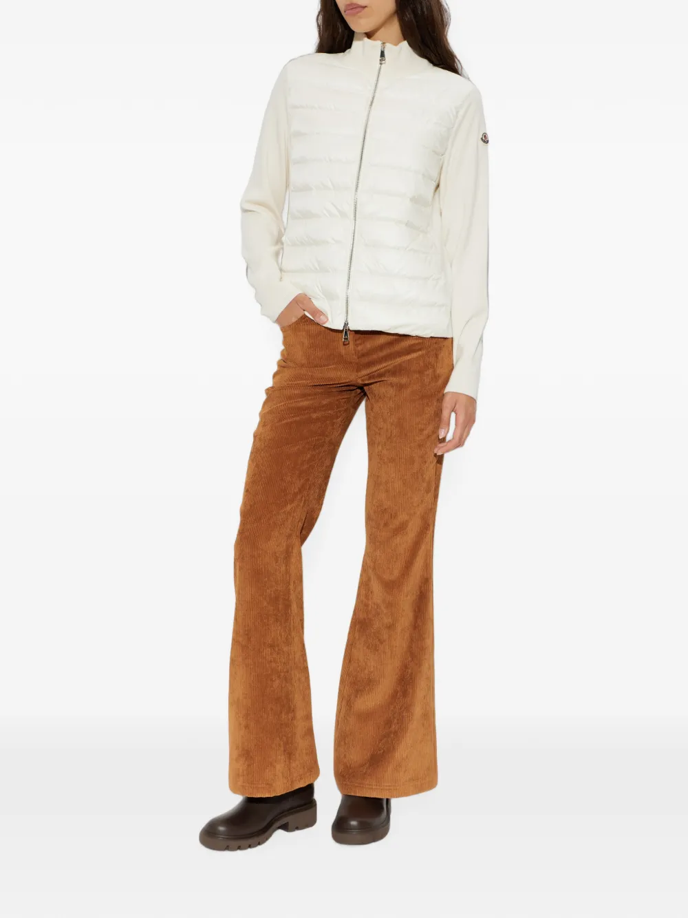 Moncler Jack met gewatteerd vlak Wit