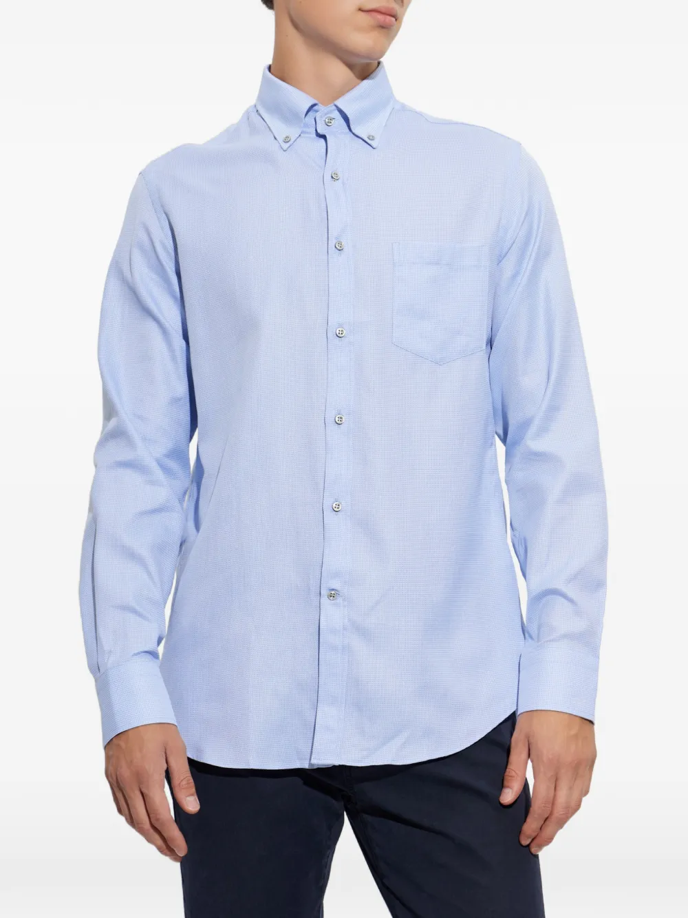 Paul & Shark Button-down oervhemd met borstzak Blauw