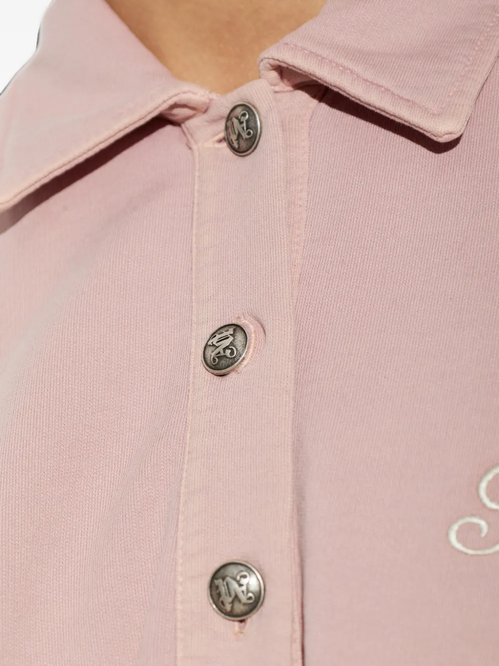 Palm Angels Cropped poloshirt Roze