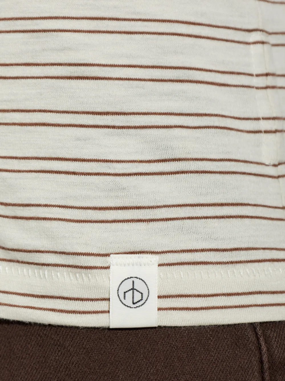 rag & bone Gestreept T-shirt Beige